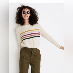 Striped Cream Sweater